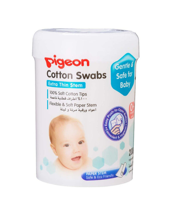 Pigeon Baby Cotton Swab Thin Stem 200pcs